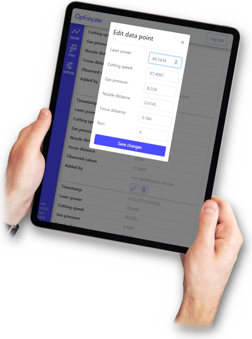 Optimyzer can be accessed using a smartphone or tablet.